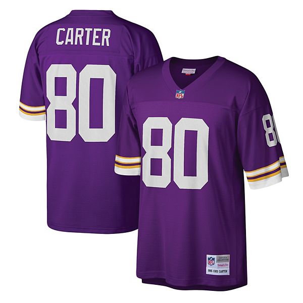 Cris Carter Autographed Purple Pro-Style Jersey w/ HOF 13