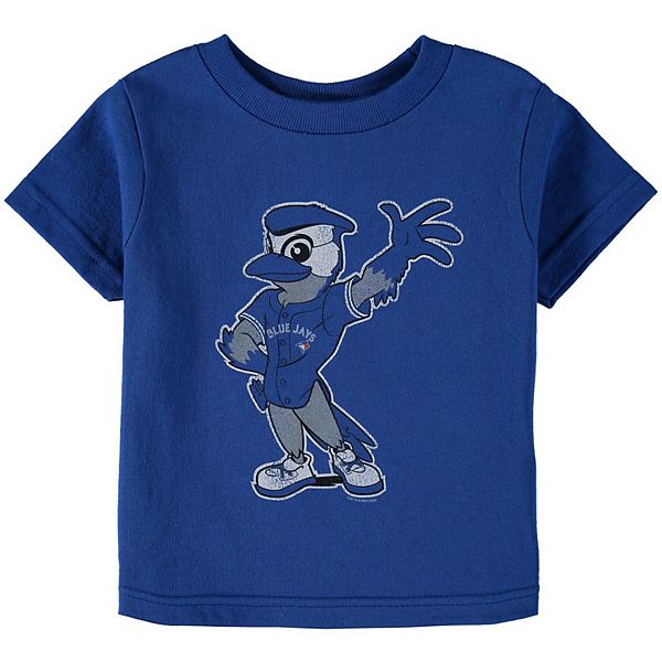 Toddler Soft as a Grape Royal Toronto Blue Jays Distressed Mascot T-Shirt