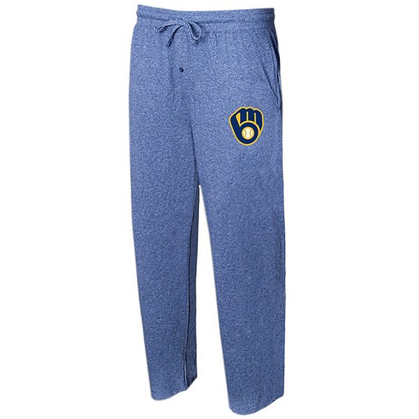Men's Concepts Sport Navy Milwaukee Brewers Quest Lounge Pants