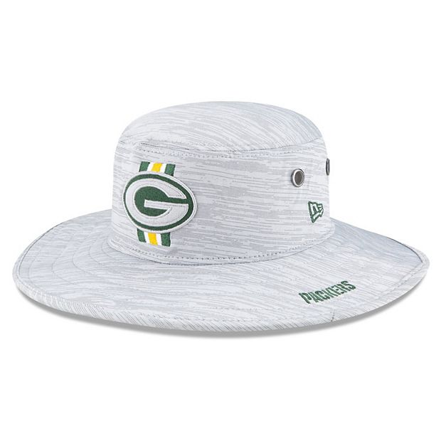 New Era Men's Gray/Green Green Bay Packers 2021 NFL Training Camp Official 39THIRTY Flex Hat