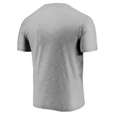 Men's Fanatics Branded Gray Boston Red Sox Team Logo Space-Dye T-Shirt