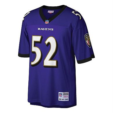 Men's Mitchell & Ness Ray Lewis Purple Baltimore Ravens Big & Tall 2000 Retired Player Replica Jersey