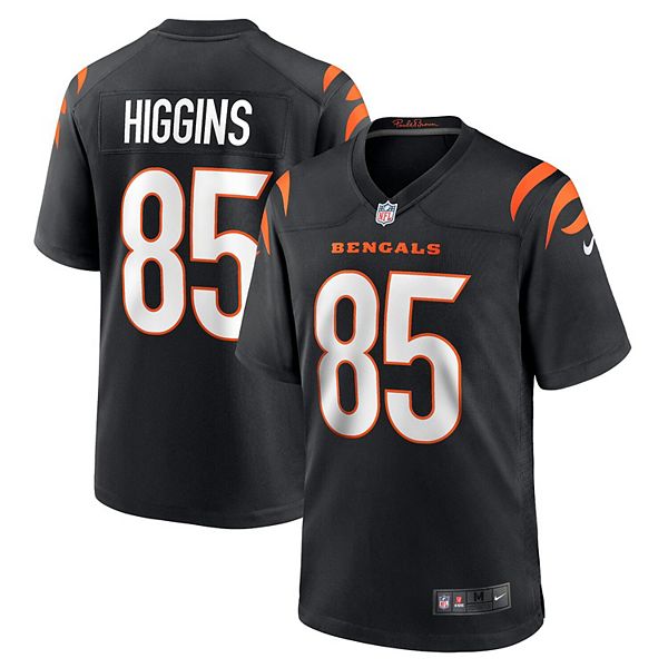 Men's Nike Tee Higgins Black Cincinnati Bengals Game Jersey