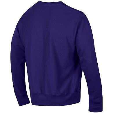 Men's Champion Purple Northwestern Wildcats Arch Reverse Weave Pullover Sweatshirt