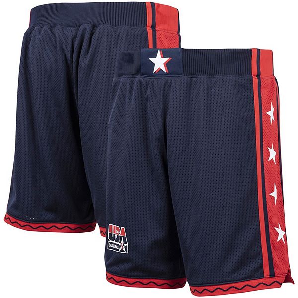 Men S Mitchell Ness Navy Usa Basketball Hardwood Classics 1996 Dream Team Iii Authentic Shorts