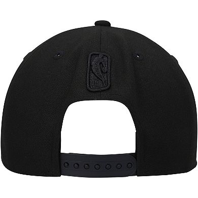 Men's New Era Utah Jazz Black On Black 9FIFTY Snapback Hat