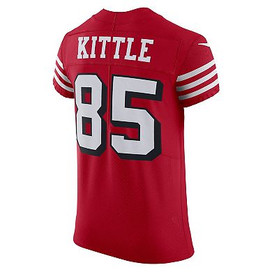 Men's Nike George Kittle Scarlet San Francisco 49ers Alternate Vapor Elite Jersey