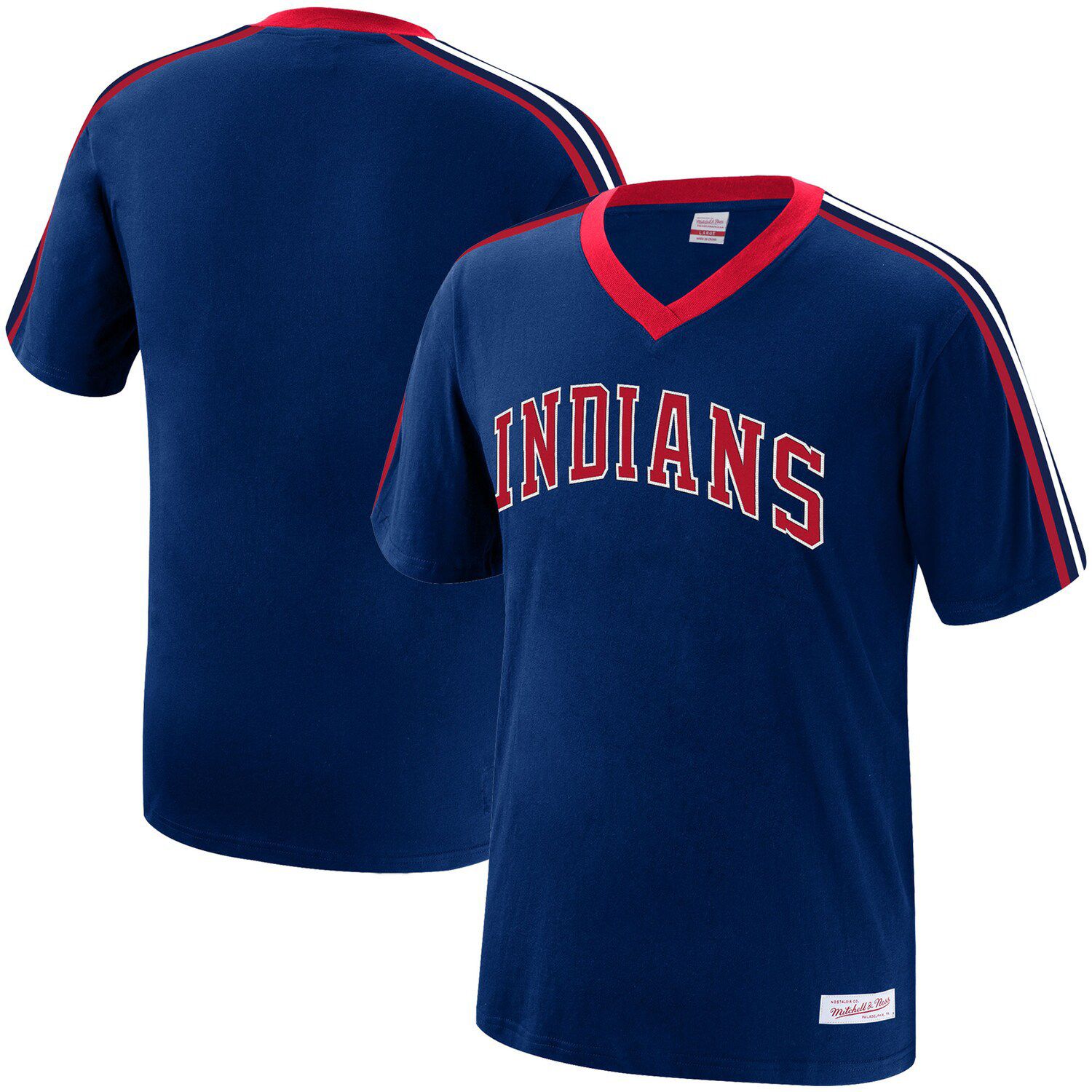 cleveland indians v neck jersey