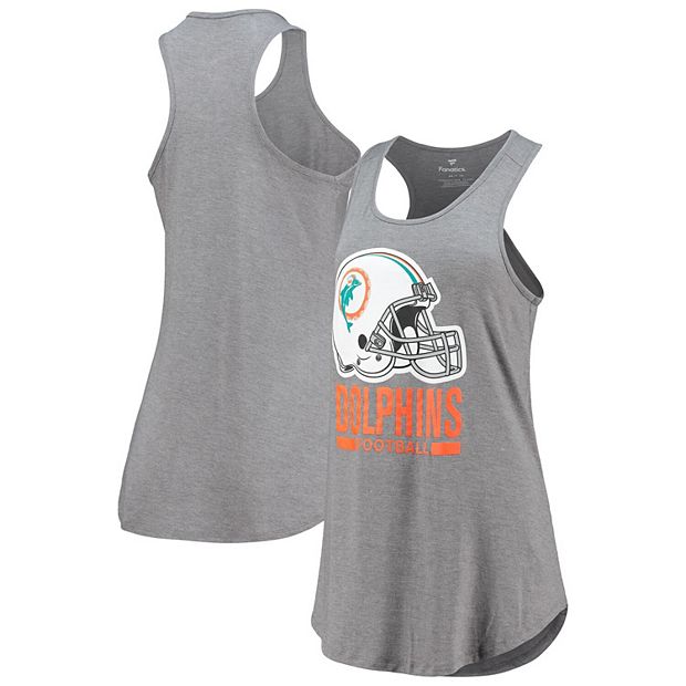 Men's Fanatics Branded Heathered Gray Miami Dolphins Team