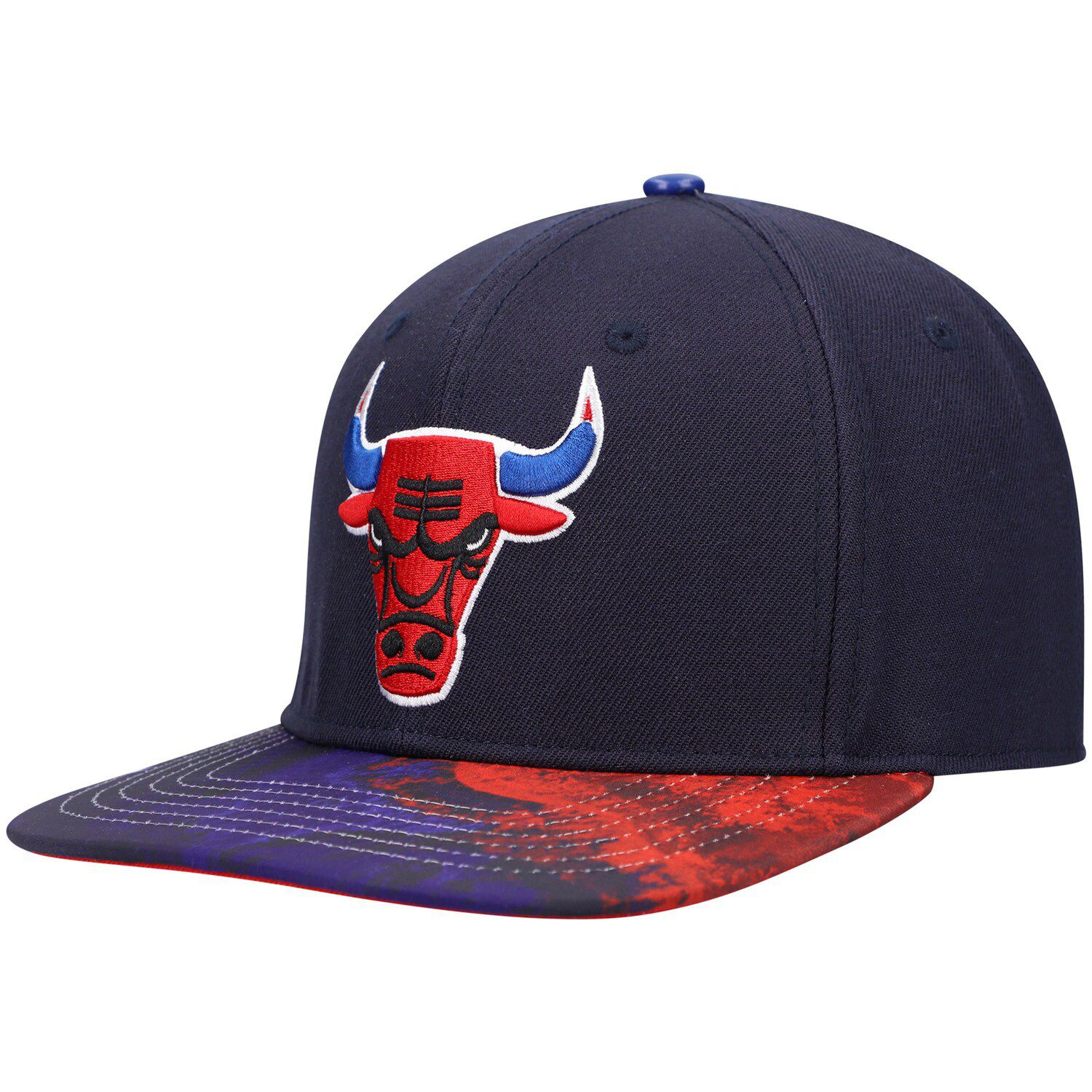 Image for Unbranded Men's Pro Standard Navy Chicago Bulls Americana Dip-Dye Snapback Hat at Kohl's.