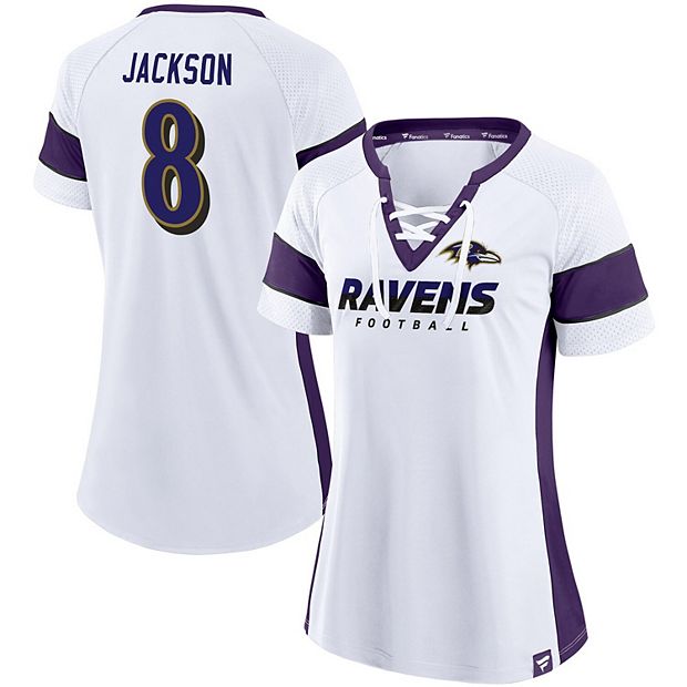 Men's Fanatics Branded Lamar Jackson Purple Baltimore Ravens