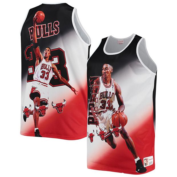 Mitchell & Ness Name and Number Mesh Top Chicago Bulls Scottie Pippen