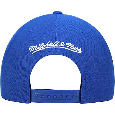 Men's Mitchell & Ness Royal Philadelphia 76ers Team Ground Snapback Hat