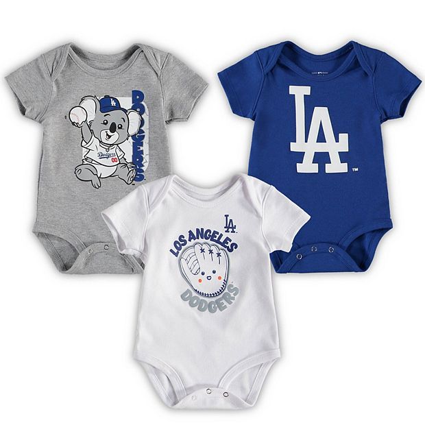 Girls Newborn & Infant Royal/Heathered Gray Los Angeles Dodgers