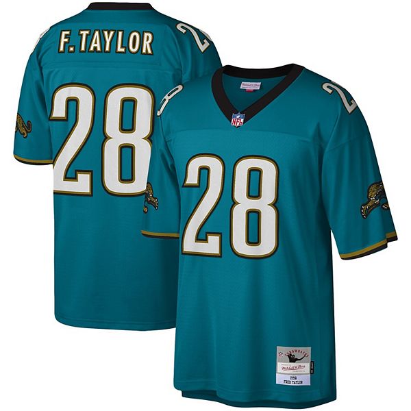 Men's Mitchell & Ness Fred Taylor Teal Jacksonville Jaguars Legacy Replica  Jersey