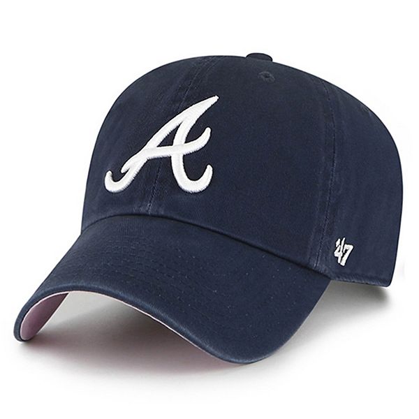 Men's Atlanta Braves '47 Pink Fashion Color Ballpark Clean Up