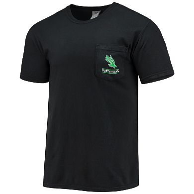 Men's Black North Texas Mean Green Circle Campus Scene T-Shirt