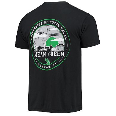 Men's Black North Texas Mean Green Circle Campus Scene T-Shirt