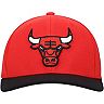 Men's Mitchell & Ness Red/Black Chicago Bulls Wool Two-Tone Redline Snapback Hat