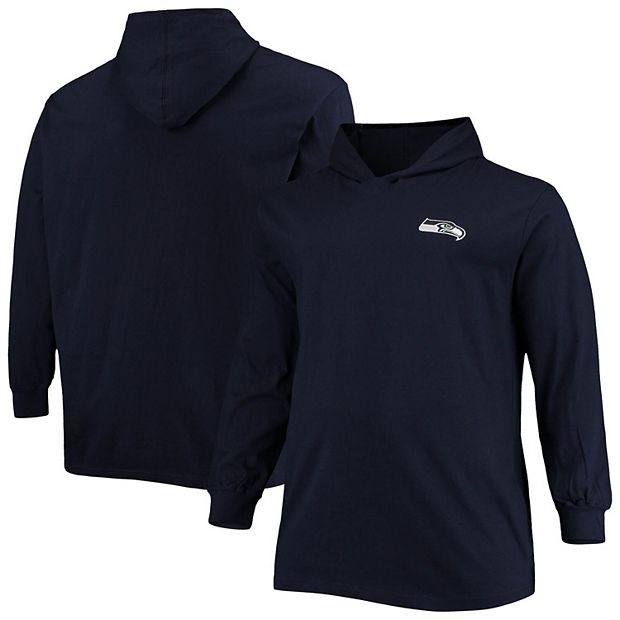 Seattle Seahawks Youth Heritage Long Sleeve Hoodie T-Shirt - College Navy