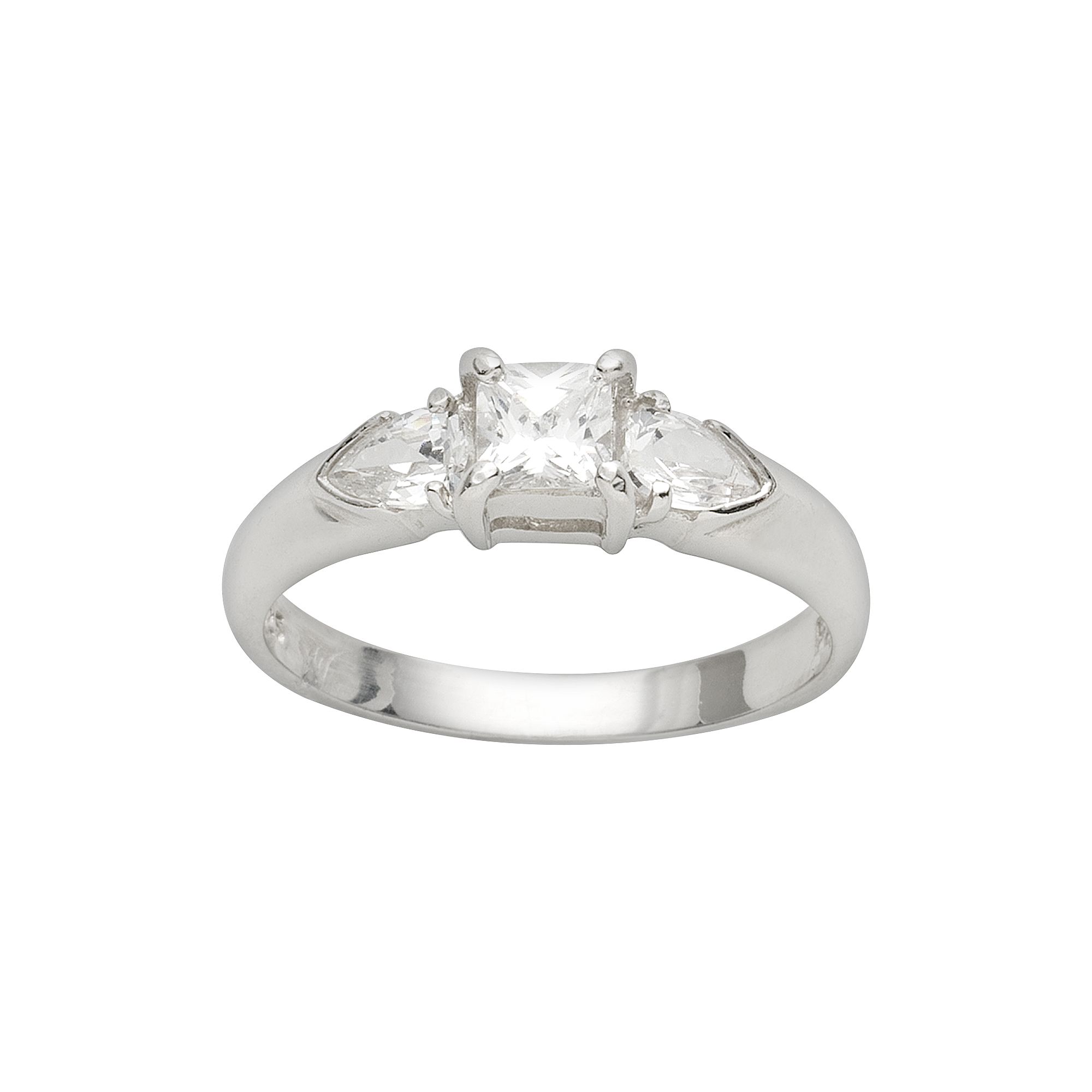 Traditions Jewelry Company Sterling Silver Cubic Zirconia Ring, Womens, Si