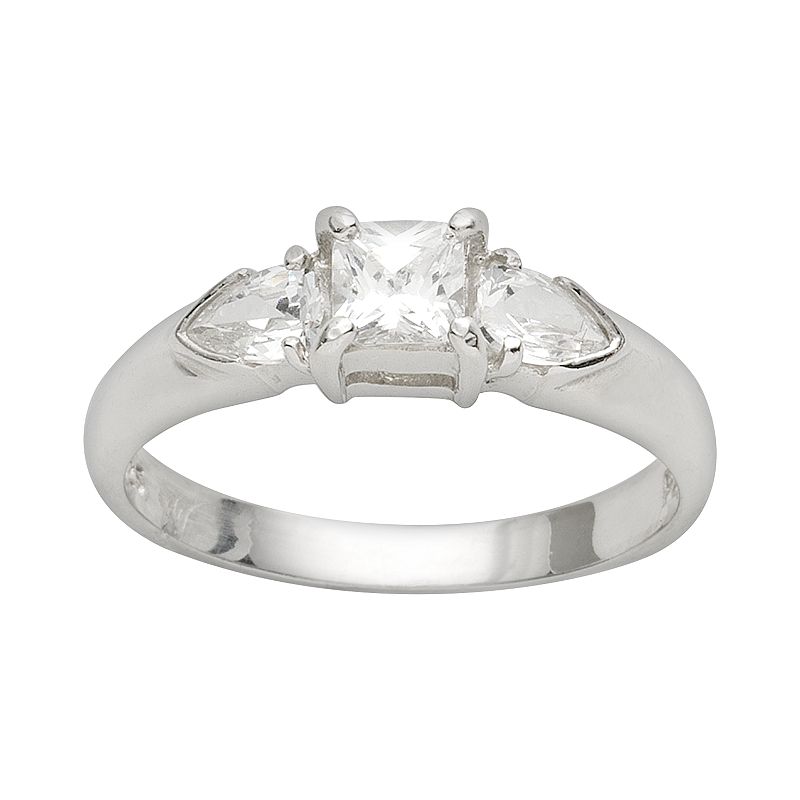 Traditions Jewelry Company Sterling Silver Cubic Zirconia Ring, Women's, Size: 8