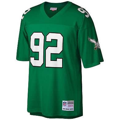 Men's Mitchell & Ness Reggie White Kelly Green Philadelphia Eagles Big & Tall 1990 Retired Player Replica Jersey