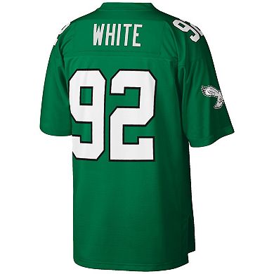 Men's Mitchell & Ness Reggie White Kelly Green Philadelphia Eagles Big & Tall 1990 Retired Player Replica Jersey