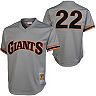 Mitchell & Ness Will Clark San Francisco Giants 1989 Authentic Cooperstown Collection Batting Practice Jersey - Gray