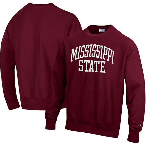 Men's Champion Maroon Mississippi State Bulldogs Arch Reverse Weave ...