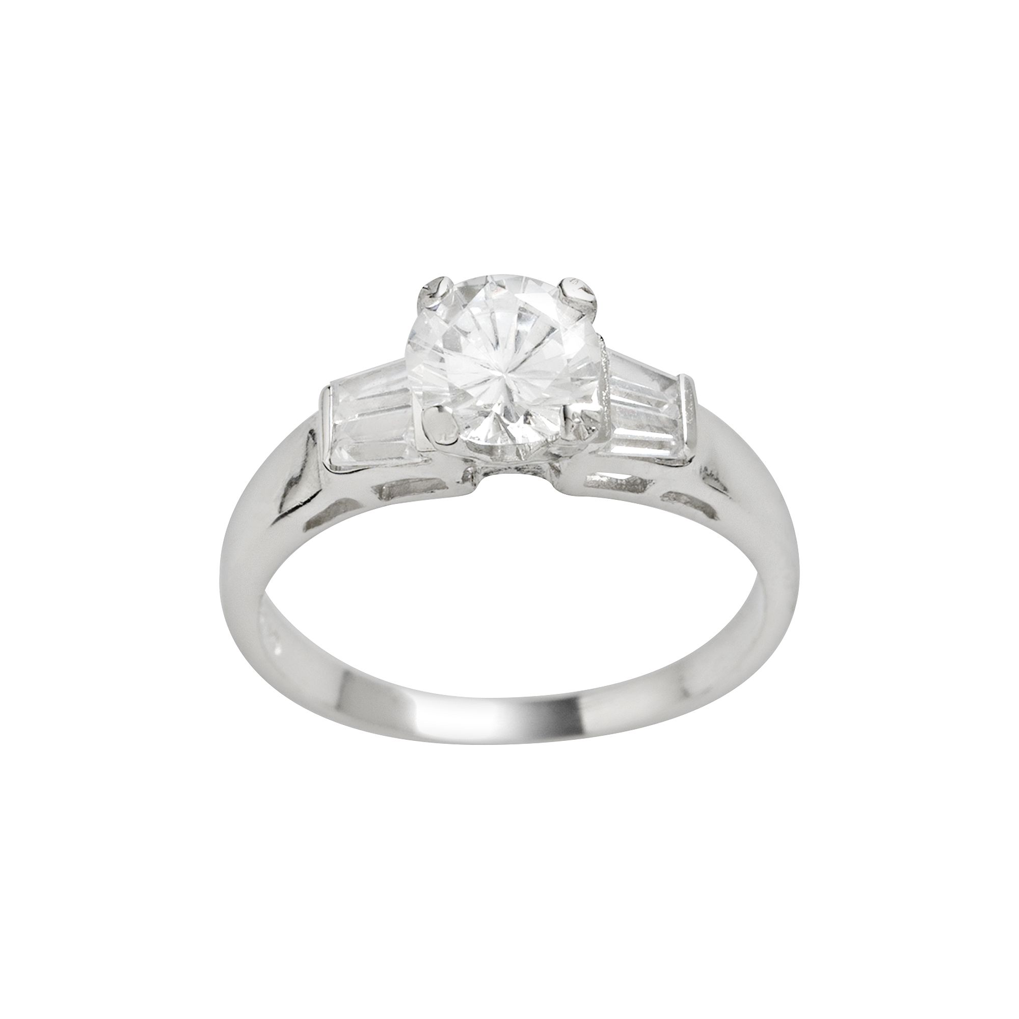 Traditions Jewelry Company Sterling Silver Cubic Zirconia Ring, Womens, Si