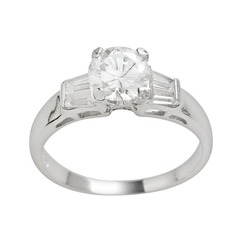 Traditions Jewelry Company Sterling Silver Cubic Zirconia Ring, Women's, Size: 6