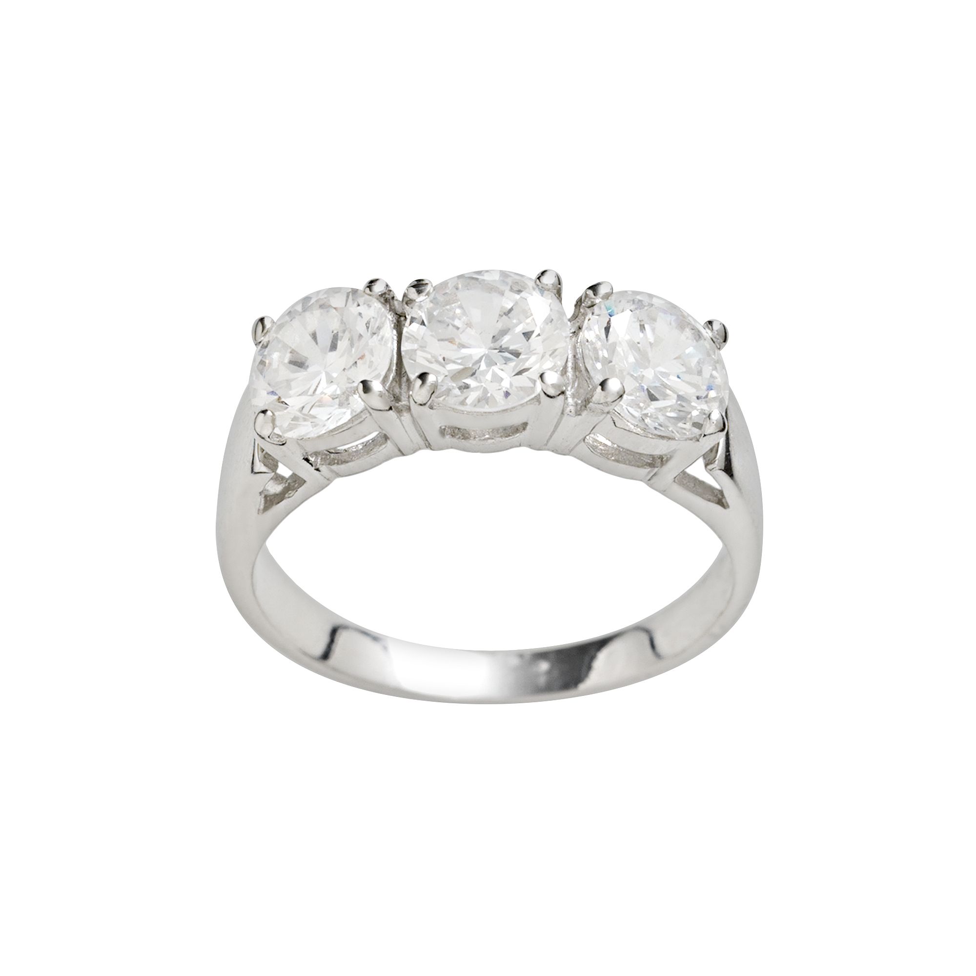 Traditions Jewelry Company Sterling Silver Cubic Zirconia Ring, Womens, Si