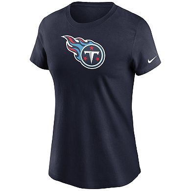 Women's Nike Navy Tennessee Titans Logo Essential T-Shirt