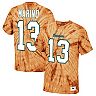Men's Mitchell & Ness Dan Marino Orange Miami Dolphins Tie-Dye Retired Player Name & Number T-Shirt