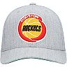 Men's Mitchell & Ness Heathered Gray Houston Rockets Hardwood Classics Redline Snapback Hat