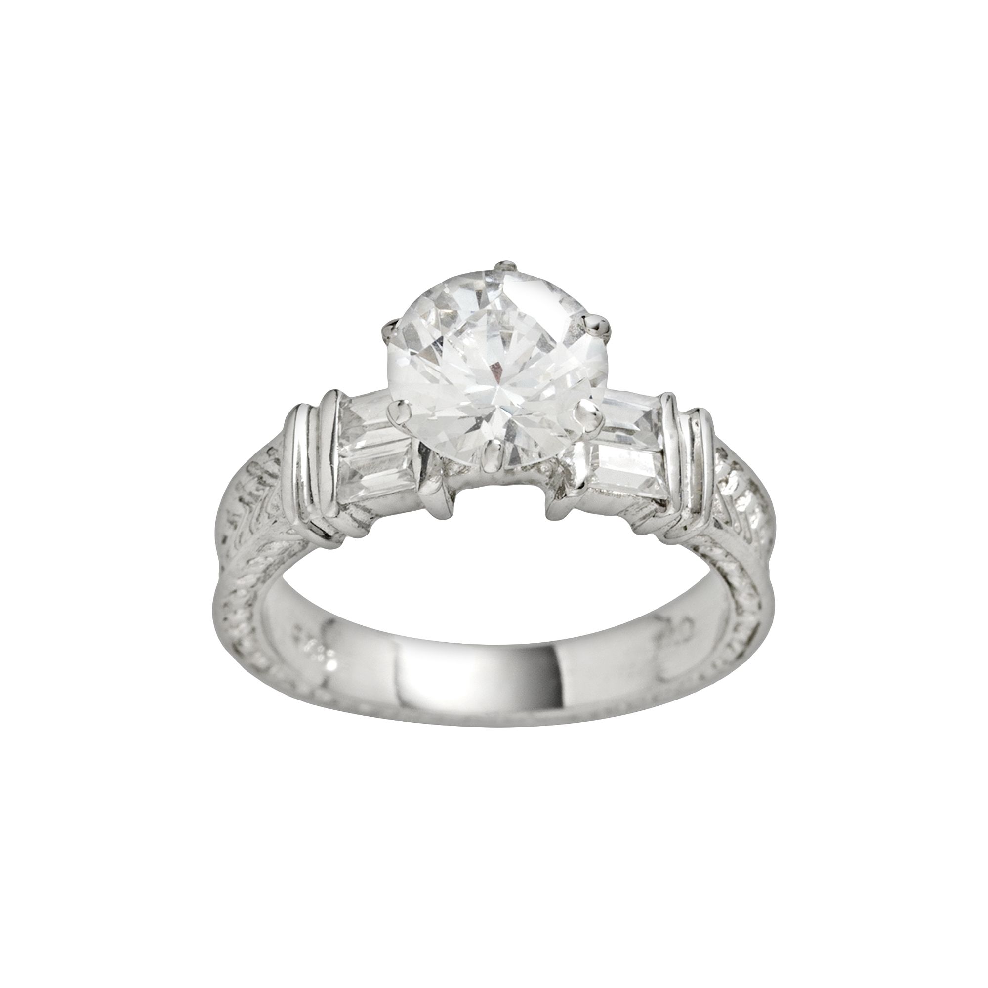 Traditions Jewelry Company Sterling Silver Cubic Zirconia Ring, Womens, Si