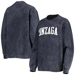 Women's Pressbox Navy Virginia Cavaliers Comfy Cord Vintage Wash Basic Arch  Pullover Sweatshirt