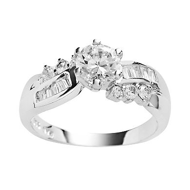 Traditions Jewelry Company Sterling Silver Cubic Zirconia Twist Ring