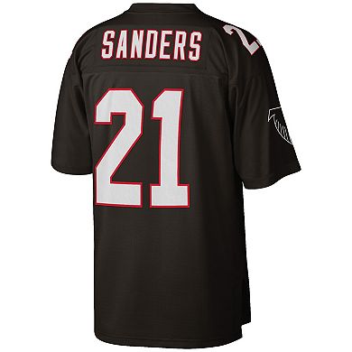 Men's Mitchell & Ness Deion Sanders Black Atlanta Falcons Big & Tall 1992 Retired Player Replica Jersey
