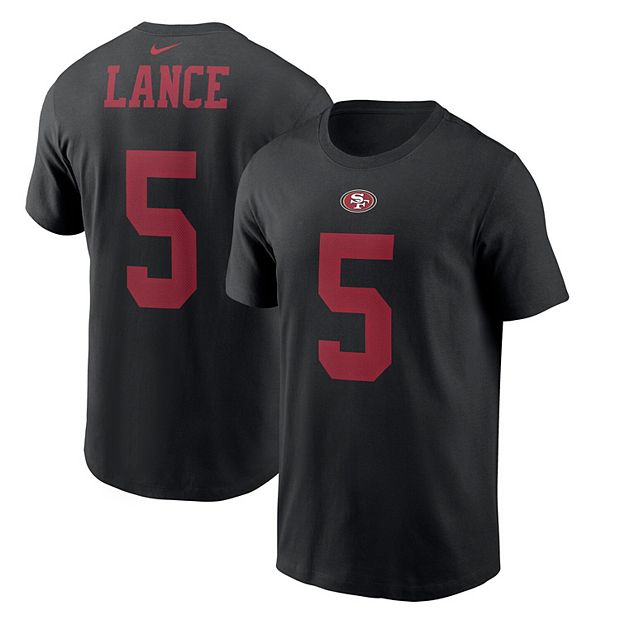 Men's Nike Trey Lance Black San Francisco 49ers Game Player Jersey