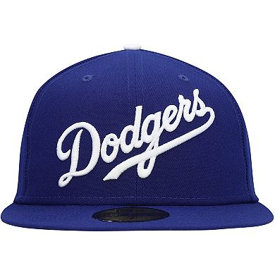 Men's New Era Royal Los Angeles Dodgers White Logo 59FIFTY Fitted Hat