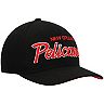 Men's Mitchell & Ness Black New Orleans Pelicans Foundation Script Stretch Snapback Hat