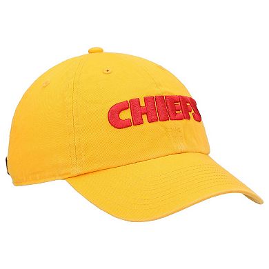 Men's '47 Gold Kansas City Chiefs Clean Up Script Adjustable Hat