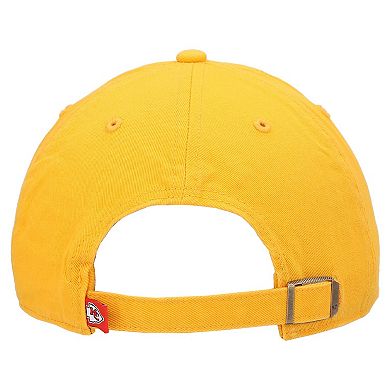 Men's '47 Gold Kansas City Chiefs Clean Up Script Adjustable Hat
