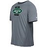 Men's New Era Gray New York Jets Training Camp Raglan T-Shirt