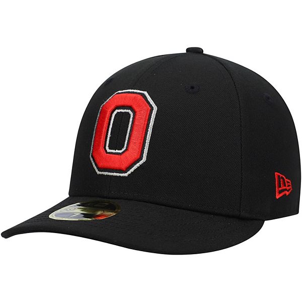 Men S New Era Black Ohio State Buckeyes Basic Low Profile 59fifty Fitted Hat