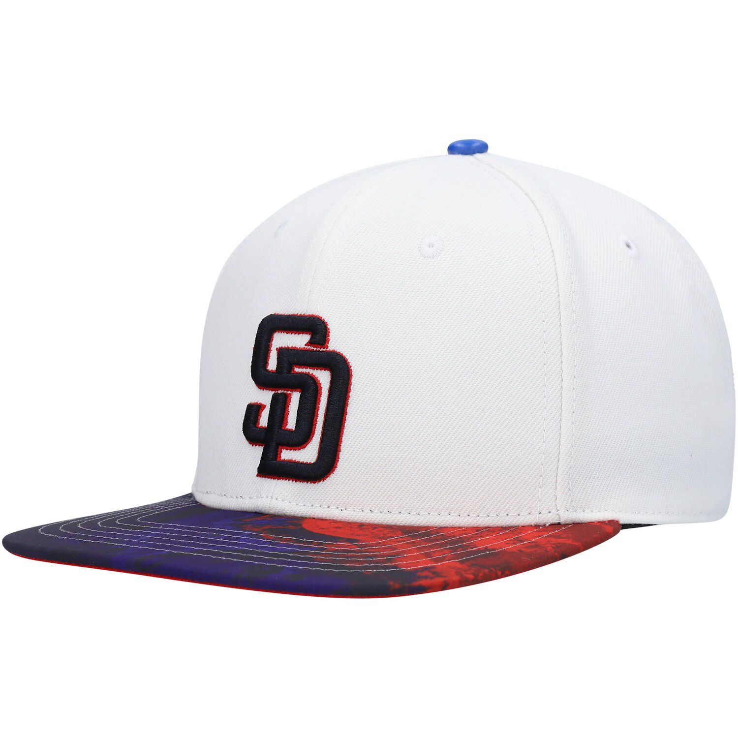 Image for Unbranded Men's Pro Standard White San Diego Padres Dip-Dye Snapback Hat at Kohl's.