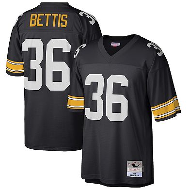 Men's Mitchell & Ness Jerome Bettis Black Pittsburgh Steelers Big & Tall 1996 Retired Player Replica Jersey