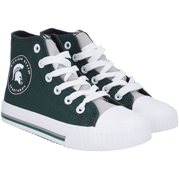 Youth FOCO Michigan State Spartans High Top Canvas Shoe